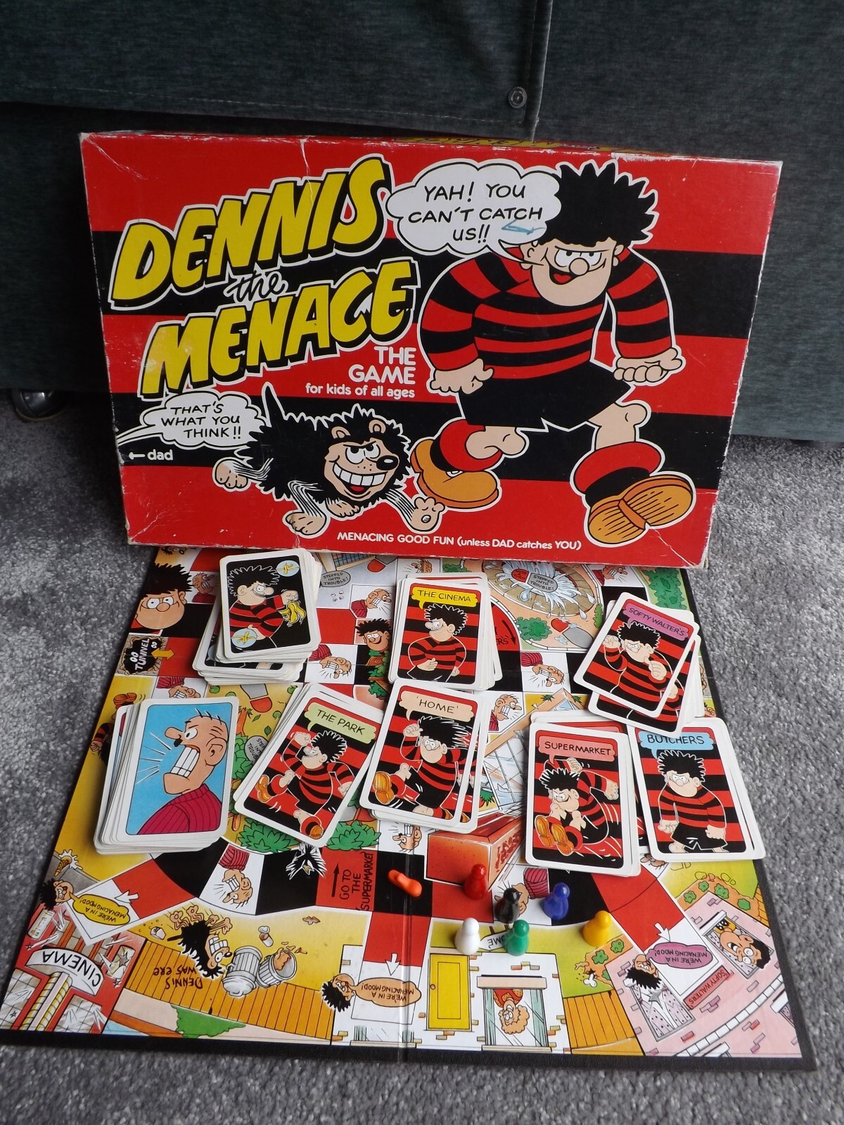 SAOLA DENNIS THE MENACE Vintage Board Game SPARES AND PARTS ONLY NOT COMPLETE GAME