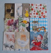 50 Servietten Serviettentechnik MIX Konvolut  A11 verschiedene Motive Bereiche