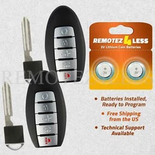 2 Remote For 2013 2014 2015 Nissan Altima Keyless Entry Smart Key Fob IC 014