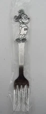 Vintage Mickey Mouse child's stainless fork Walt Disney by Bonny, NEW old stock