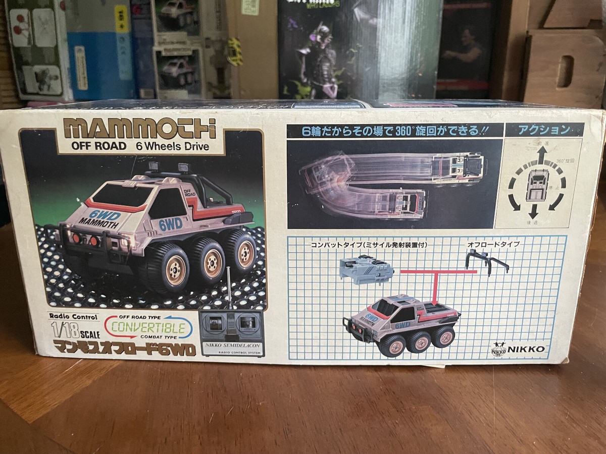 Nikko Vintage RC GWD 6 WD Bulldog, Mammoth, 1983 Japan, ohne