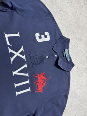 Polo Ralph Lauren LXVII #3 Vintage 90s Big Pony Polo T-Shirt | eBay
