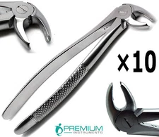 10 Pcs Dental Extracting Mead Forceps MD4 Molar Tooth Surgical New Instruments