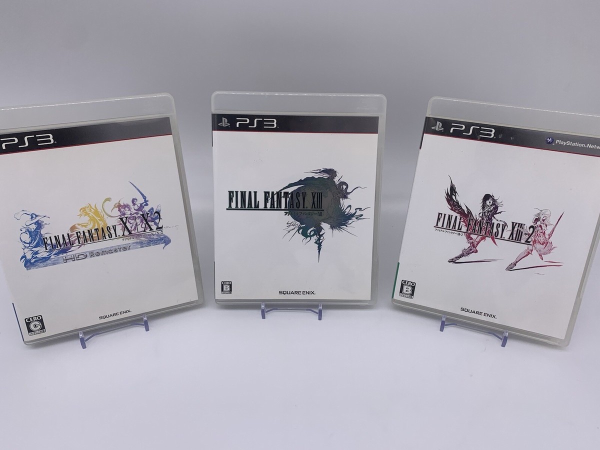 3 lot PS3 Final Fantasy X/X-2 XⅢ XⅢ-2 PlayStation 3 Japan
