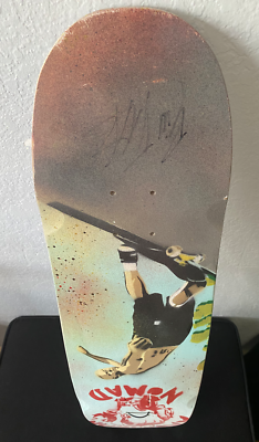 Bill Nomad Danforth AMERICAN NOMAD Stencil Skateboard Deck Signed
