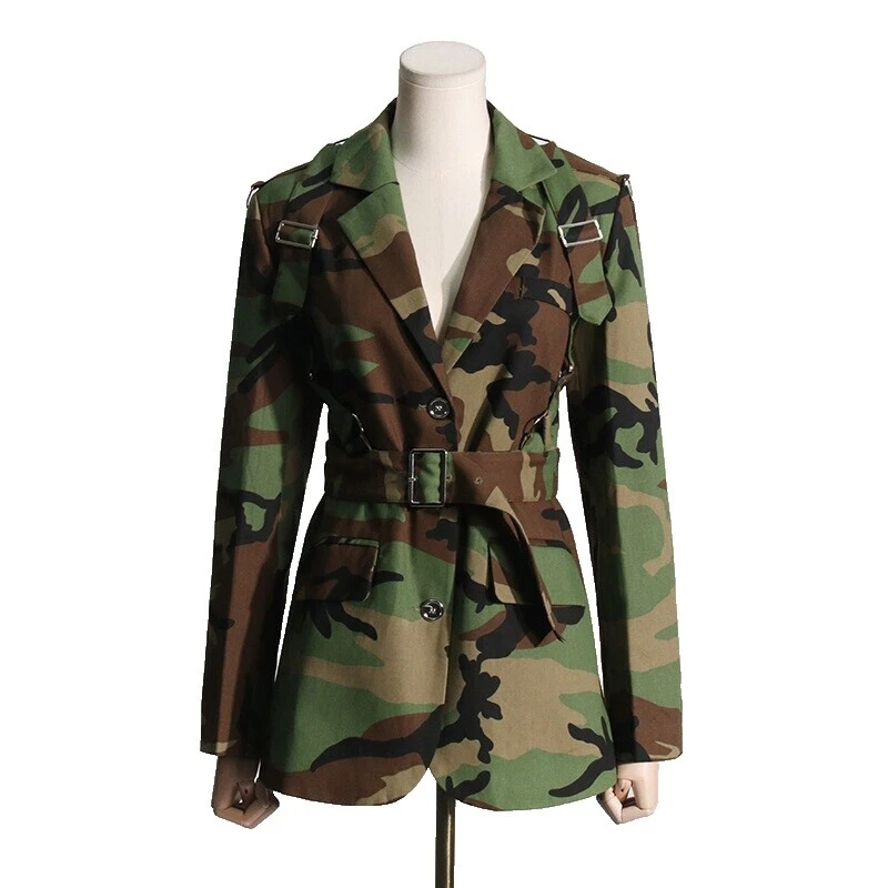 Camuflaje Blazers regular para De mujer