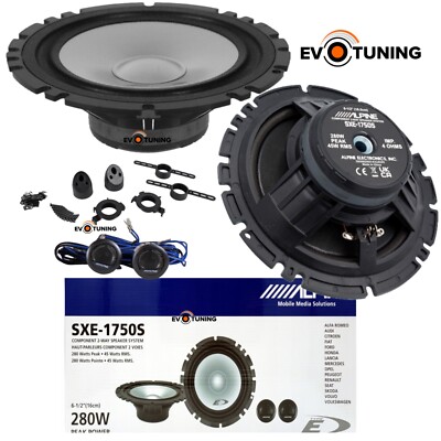 Alpine SXE-1750S Lautsprecher-Kit Auto 2-Wege Woofer 16,5cm 165mm Tweeter 280W