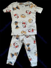 Nickelodeon Paw Patrol Grey/Multicolor 100 Cotton PJ/Top  Pants-18Mos