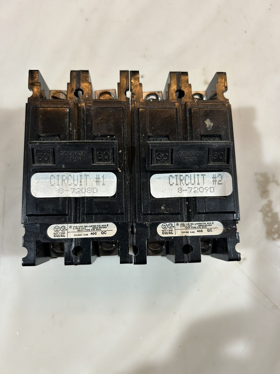 xxx breaker 2 「xxxbreaker2」 60amp 2-pole Pass Through Breaker And 30amp 2-pole Breaker For A