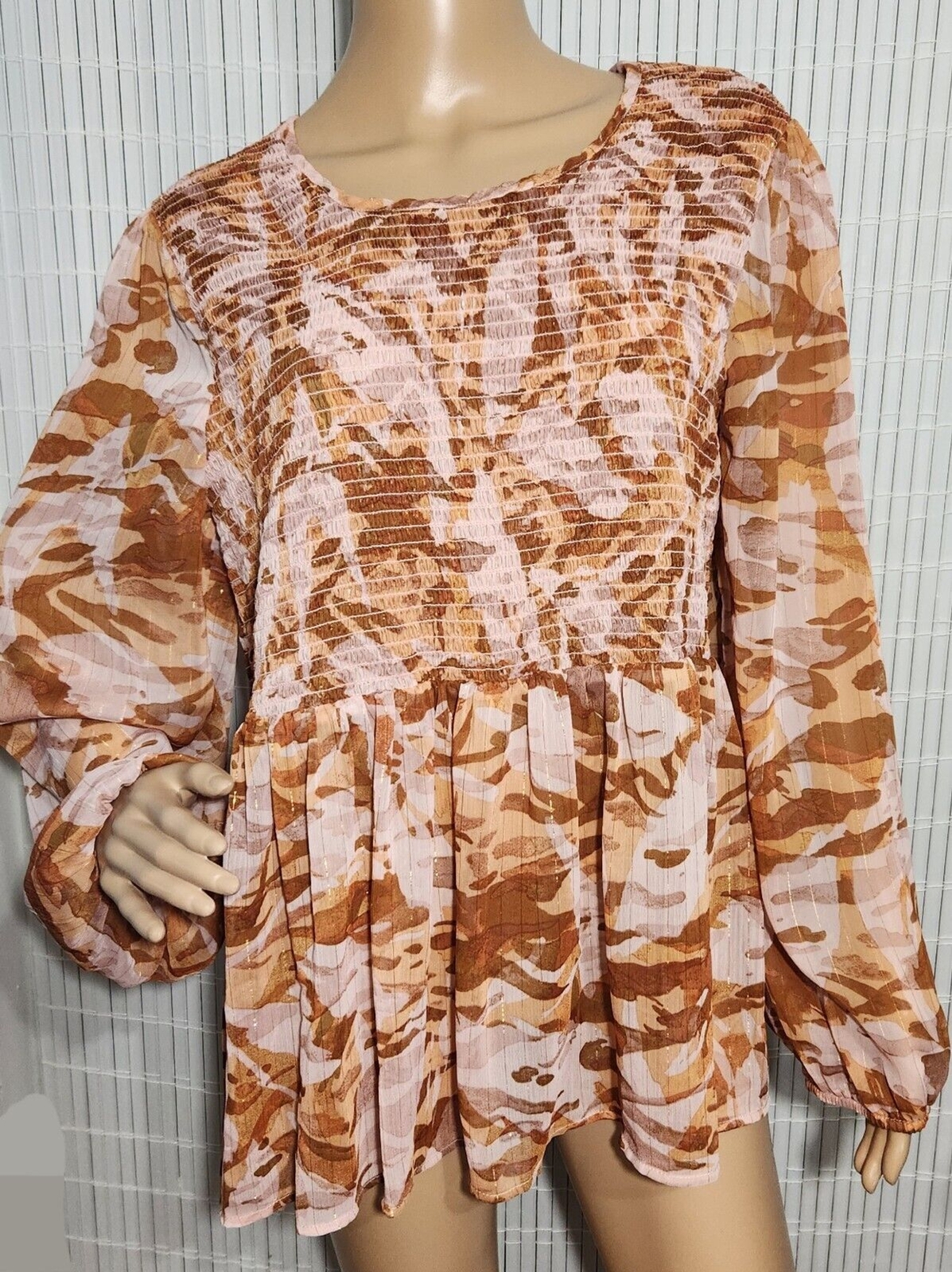 Est 1946 Metallic Blouse for Womens Size 18-20 Longsleeve-image