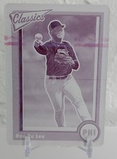 2023 Panini Chronicles Classics Hao Yu Lee Magenta Printing Plate RARE 1/1