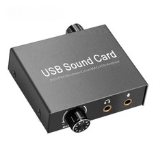 USB-C Sound Card Audio External 3.5mm Microphone Audio Adapter Soundcard for PC