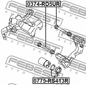 REPARATURSATZ, BREMSSATTEL FÜR SUZUKI FEBEST 0775-RS413R - Bild 3 von 7