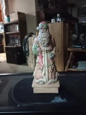 VINTAGE 1987 Byron Molds Old World 10.5” Classic Santa Suit Figurine