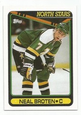 NEAL BROTEN 1990-91 TOPPS CARD MINT CONDITION