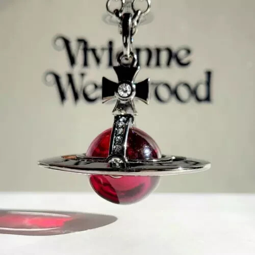 ゆり出品【正規品】 Vivienne Westwood SMALL ORB Vivienne Westwood Small Orb Necklace Pendant Purplish red x