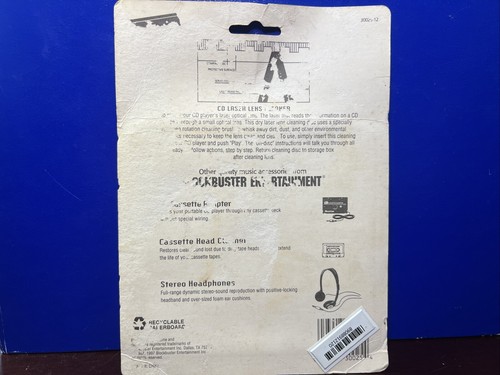 Rare Vintage Blockbuster CD Laser Lens Cleaner - SEALED - Picture 2 of 2