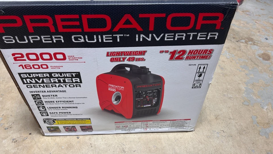 Predator 2000 Watt Super Quiet Inverter Generator with CO Secure Technology/.... - Image 2 of 4