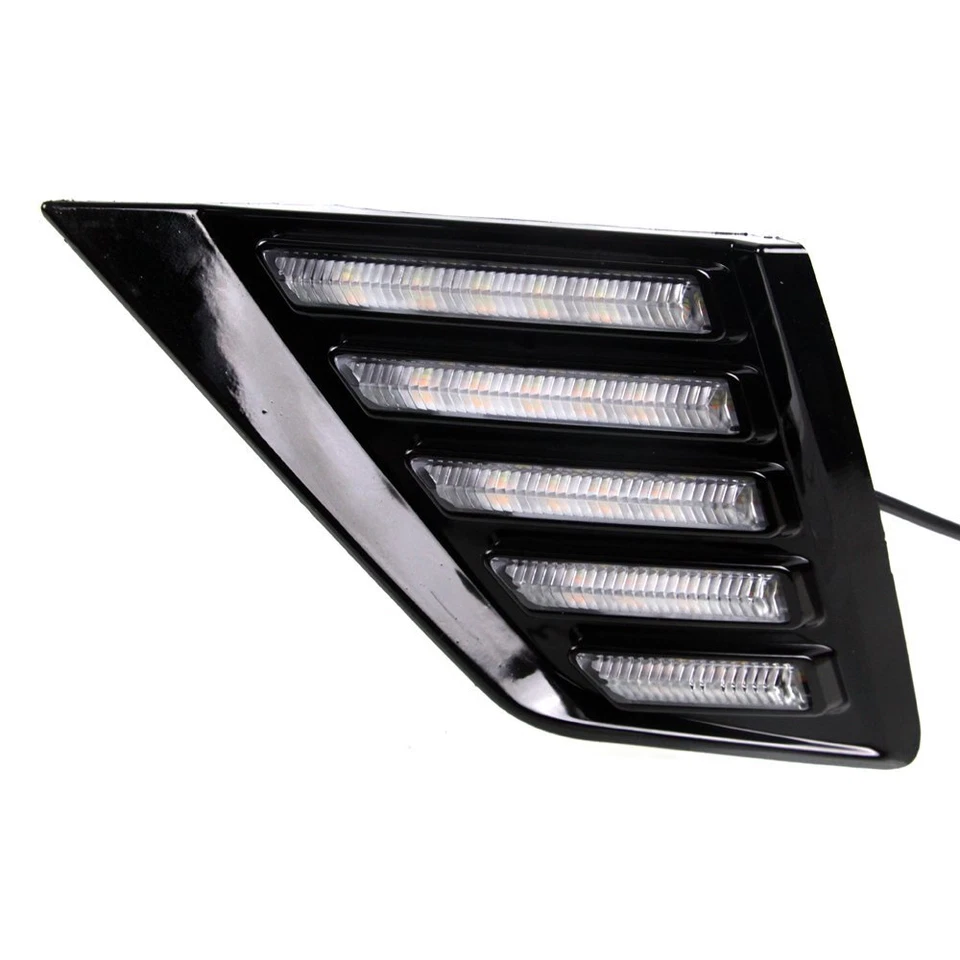 Par de luces de circulación diurna LED DRL para Buick Regal GS 2018 con lámpara de señal de giro Foto 3 de 4