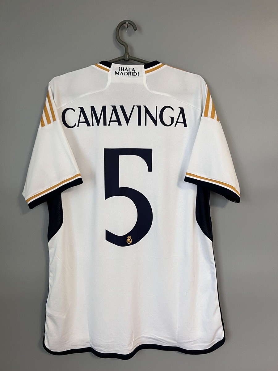Camavinga Real Madrid Jersey 23/24 Home Mens Soccer Shirt HR3796