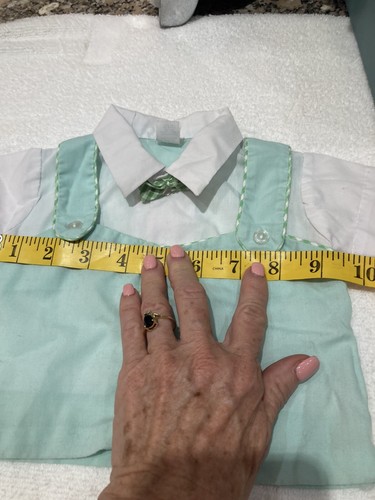 Vintage Plastic Pants Light Green Newborn Suit Buttons  Brand New! - Picture 8 of 12