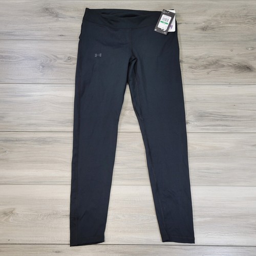 Under Armour Leggings Girls YLG Black Motion New - Picture 3 of 8
