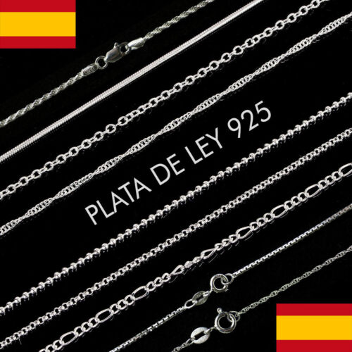 elevación Atlético Reposición CADENA PLATA DE LEY 925 CADENAS DE PLATA REF. B4 LARGO 50 CM | eBay