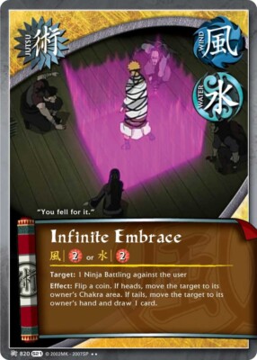 Infinite Embrace - J-820 - Rare - 1st Edition Shattered Truth NM/LP - Naruto