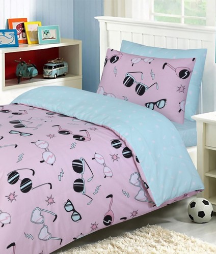 Kids Duvet Cover & Fitted Sheet Set – 100% Cotton Bedding – Boys Girls Bed Set - Picture 31 of 31