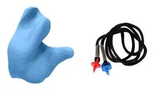 Radians Do-It-Yourself Custom Molded Earplug Kit (Blue) With cord Made in USA