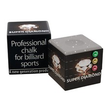 Billiard chalk Super Diamond gray 100 pieces