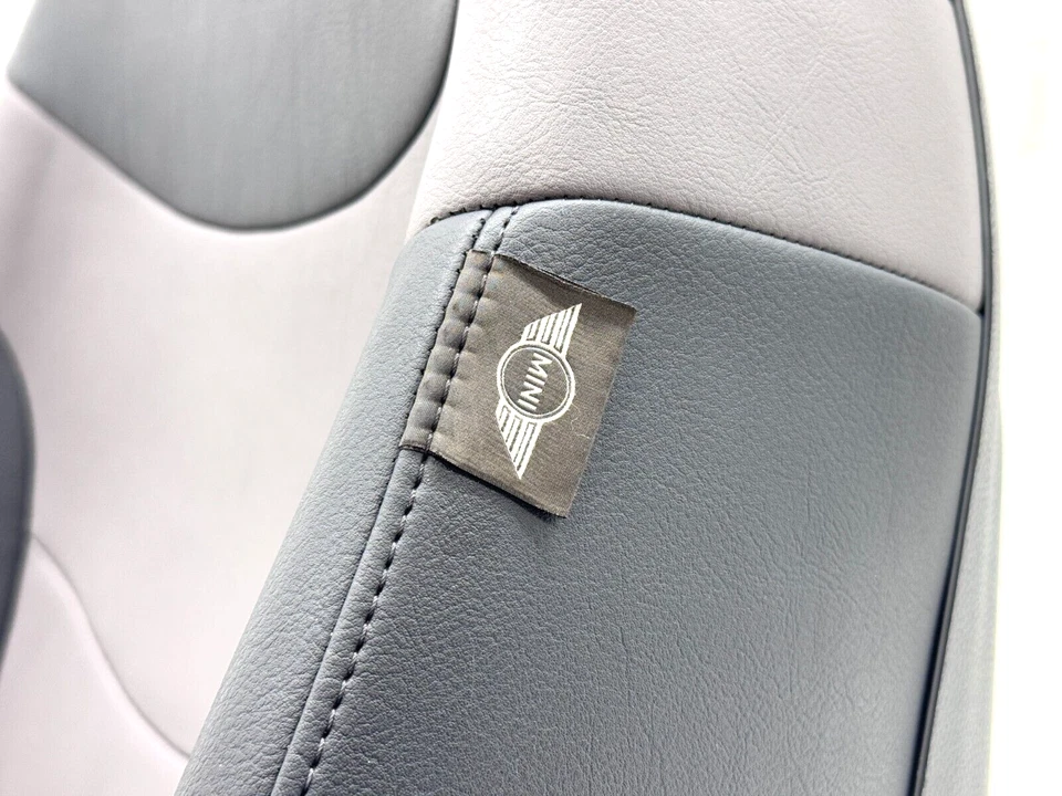 MINI COOPER S 2002-2006 PASAJERO DERECHO DELANTERO GRIS CUERO ASIENTO MANUAL TÉRMICO OE Foto 4 de 4