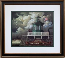 Charles Wysocki "I'll be Counting the Days" New CUSTOM FRAMED Art Americana