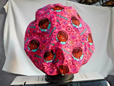 Bouffant surgical scrub hats cap medical pink doc mcstuffins