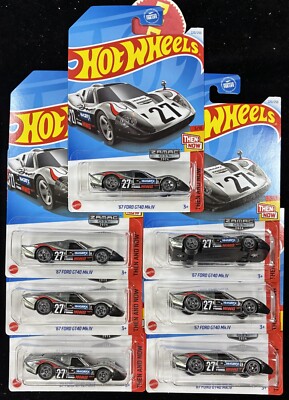 Hot Wheels Zamac  67 FORD GT40 MK.IV ZAMAC 11 Ford vs Ferrari LeMans Supercar 7X