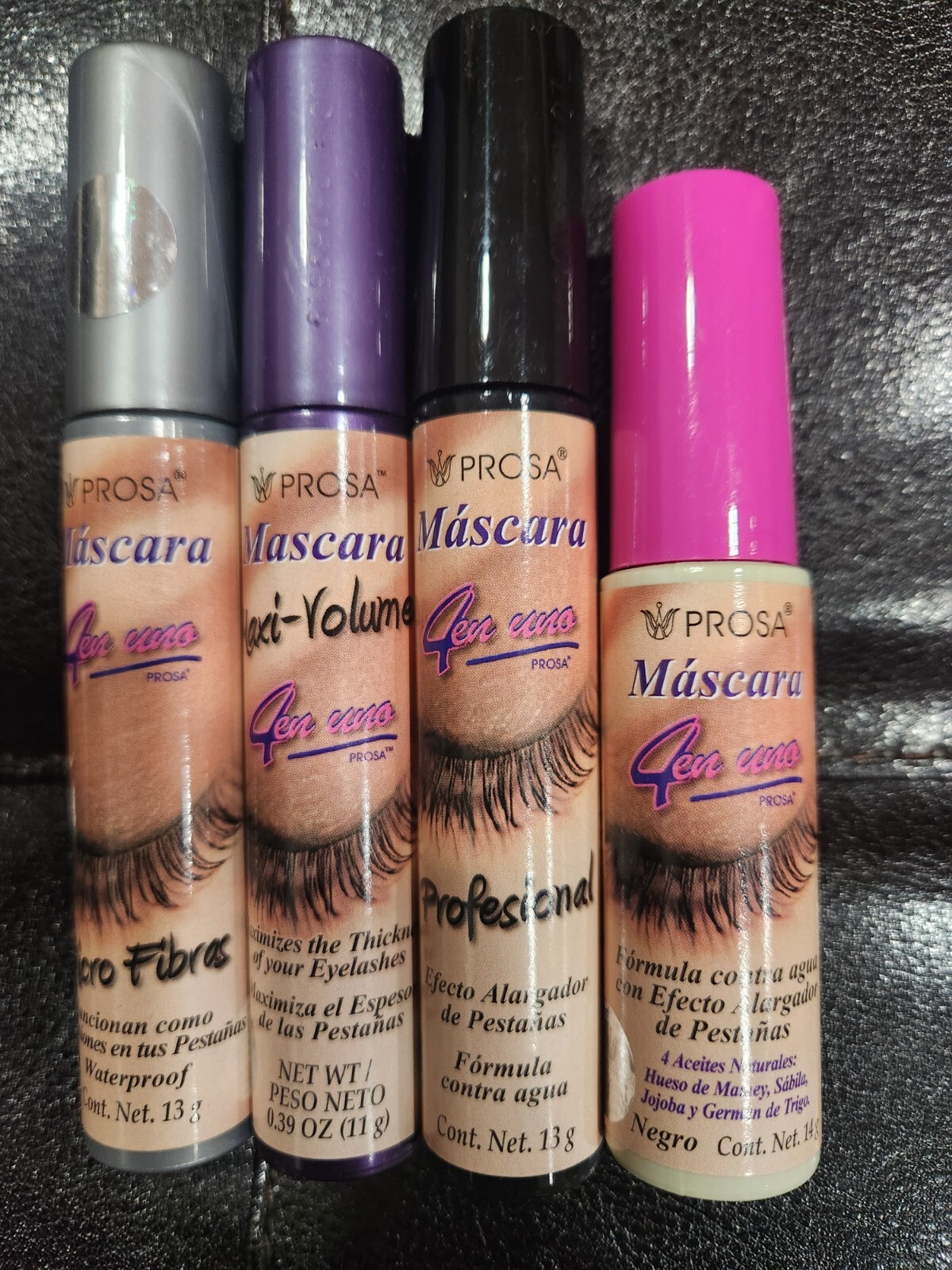 4 PROSA WATERPROOF 4 IN 1 MAXI VOLUME, PROFESSIONAL, MICRO FIBER & EXTEND VOLUME