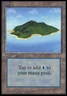 [1x] Island (284) (Green) (B) Near Mint, English Collectors Edition MTG Magic