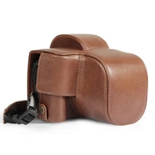 Genuine Leather Camera Case for Canon EOS R100 (18-45mm) - Stylish and Protec...
