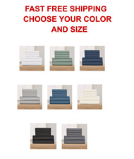 Member's Mark Performance 500-Thread-Count Solid Sheet Set, Choose Color/Size