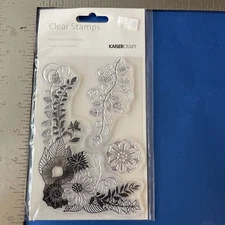 Kaisercraft Clear Stamps Hippy Girl Collection Floral Designs
