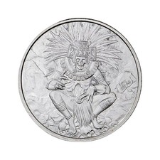 Aztec God of Death | Mictlantecuhtli - 1 oz Fine Silver Round 16.43 per troy oz