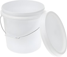 2 Gallon Bucket w/ Lid 3 Pack Food Grade BPA ...