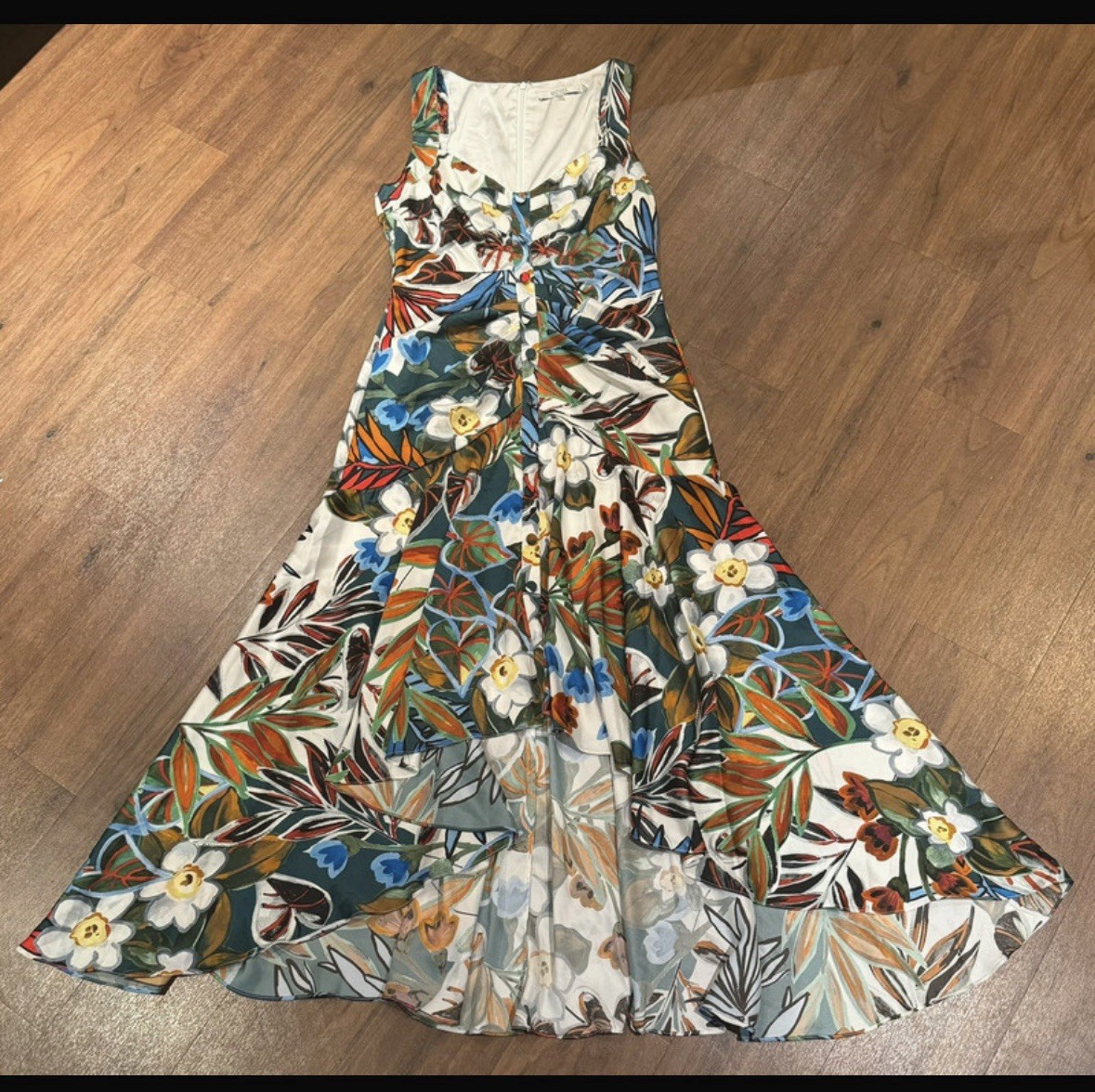 Badgley Mischka - floral dress - size 10 - Designer Dress