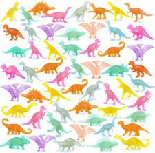 78pcs Glow in the Dark Dinosaur Toys Set, Mini Plastic Realistic Dinosaur Figure