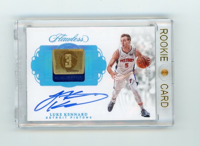 2017-18 Flawless Luke Kennard Platinum Rookie Championship Patch Auto RPA /2 (G)