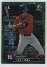2016 Bowman Chrome Prospects Green Shimmer Refractor /99 Alex Bregman #BCP4 0l61