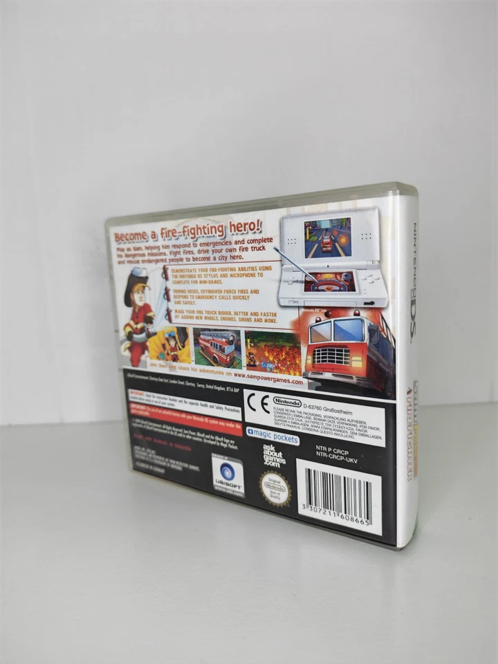 SAM POWER MISSIONE POMPIERE NINTENDO DS 2DS 3DS INGLESE COMPLETO COME NUOVO, foto 2 di 3