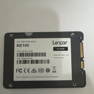 Lexar NS100 512GB 2.5in SATA III Internal SSD TRIM S.M.A.R.T. LNS100-512RB