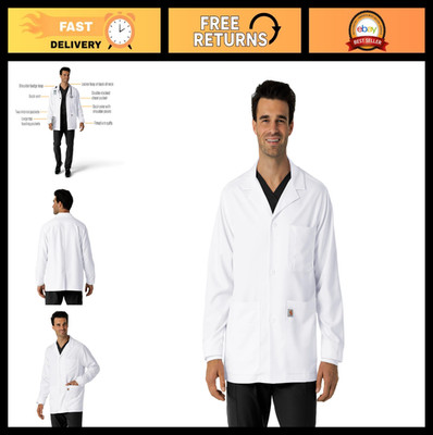 Modern Fit Consultation Lab Coat for Healthcare Professionals - Durable & Stylis