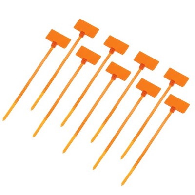 250Set Marker Cable Zip Ties 4'' Self-Locking Labels Zip Tie Wraps 3/32'' Orange